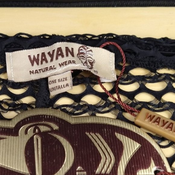 NWT Wayan Natural Wear Black Net Pants OS - Picture 3 of 11